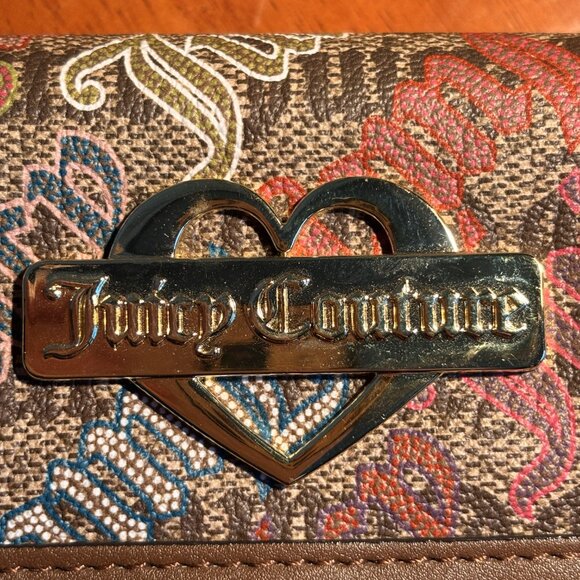 💖 Juicy Couture Continental Wallet | Logo Print | NWT | 8” x 4.5” | MSRP $55 - Picture 2 of 8